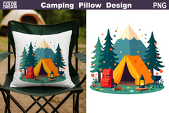 Camping Sublimation Bundle | Tent Fire Lantern Clipart Product Image 6