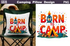 Camping Sublimation Bundle | Tent Fire Lantern Clipart Product Image 7