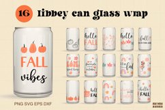 16 Fall Wrap For Libbey Can Glass SVG Bundle|Halloween svg Product Image 1