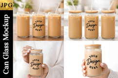 Can Glass Mockup Bundle 