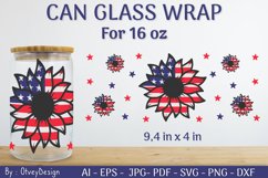 4th of July Libbey Glass Warp 16 oz SVG Product Image 1