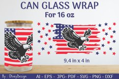 4th of July Libbey Glass Warp 16 oz SVG Product Image 1
