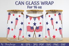 4th of July Libbey Glass Warp 16 oz SVG Product Image 2