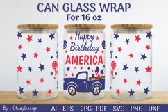 4th of July Libbey Glass Warp 16 oz SVG Product Image 2