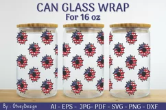 4th of July Libbey Glass Warp 16 oz SVG Product Image 2