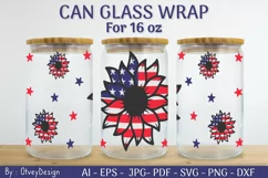 4th of July Libbey Glass Warp 16 oz SVG Product Image 2