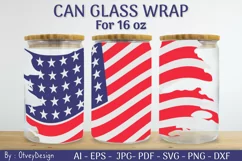 4th of July Libbey Glass Warp 16 oz SVG Product Image 2
