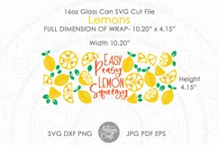 beer glass can svg with lemons 