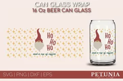 CHRISTMAS CAN GLASS SVG CUT FILE BEING USED AS A CHRISTMAS BEER GLASS PRINT