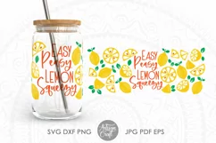 easy peasy lemon squeezy svg for glass can