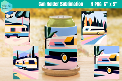 Can Holder Sublimation | Camping PNG Product Image 1