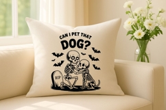 Can I Pet That Dog SVG PNG, Funny Dog SVG, Cute Spooky Dog Product Image 6