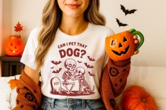 Can I Pet That Dog SVG PNG, Funny Dog SVG, Cute Spooky Dog Product Image 9