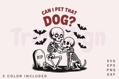 Can I Pet That Dog SVG PNG, Funny Dog SVG, Cute Spooky Dog Product Image 1