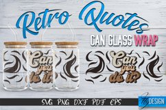 Retro Glass Can Wrap Design | Retro Quotes | SVG File v.3 Product Image 1