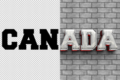 Canada 3D editable text effect Product Image 2