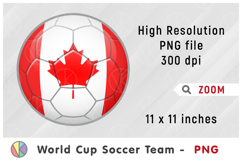 Canada National Team Soccer Ball. World Cup 2026 Product Image 1