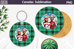 Canada Round Coaster | Canada Day Coaster Product Image 1