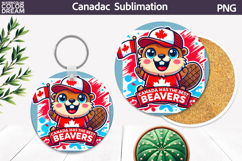 Canada Round Coaster | Canada Day Coaster Product Image 1