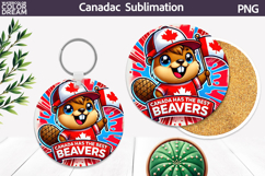 Canada Round Coaster | Canada Day Coaster Product Image 1