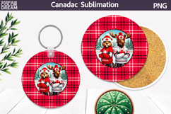 Canada Round Coaster | Canada Day Coaster Product Image 1