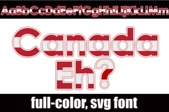 Canada Eh? Color Font Product Image 1