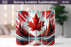 Canada Leaf Tumbler Wrap | Canada Landscape Tumbler Product Image 1