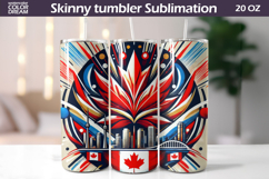 Canada Leaf Tumbler Wrap | Canada Landscape Tumbler Product Image 1