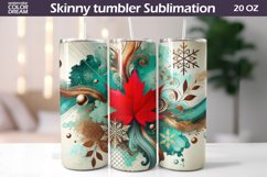 Canada Leaf Tumbler Wrap | Canada Maple Tumbler Product Image 1