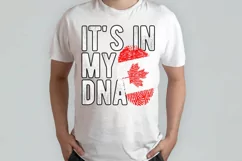 It's in my DNA Canada Flag Fingerprint PNG Sublimation Product Image 2