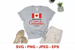 Happy Canada Day in French SVG. Canadian holiday Product Image 2