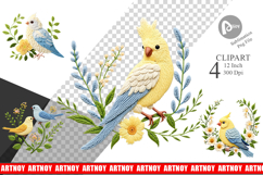 Canary Embroidery Clipart Product Image 1