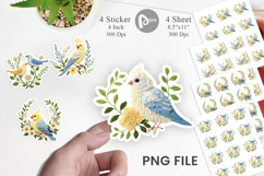 Canary Embroidery Sticker Product Image 1
