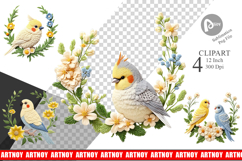 Canary Embroidery Clipart Product Image 1