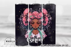 Cancer Sign Skinny Tumbler Sublimation Designs Product Image 1