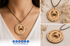 Cancer Necklace Laser Cut SVG Product Image 1