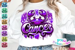 Cancer Zodiac Airbrushed PNG Product Image 1