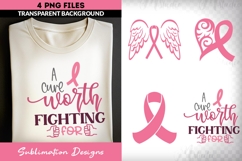 Breast Cancer Awareness Sublimation Bundle | Pink Ribbon Set Product Image 2