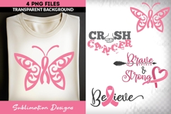 Breast Cancer Awareness Sublimation Bundle | Butterfly Set Product Image 1