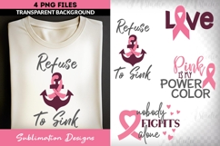 Breast Cancer Awareness Sublimation Bundle | Support Quotes Product Image 3