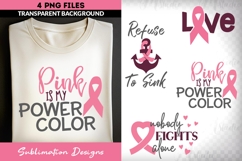 Breast Cancer Awareness Sublimation Bundle | Support Quotes Product Image 4