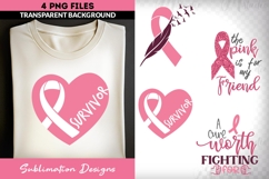 Breast Cancer Awareness Sublimation Bundle | Cure &amp; Support Product Image 3