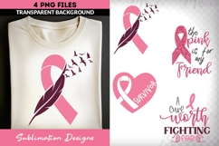 Breast Cancer Awareness Sublimation Bundle | Cure &amp; Support Product Image 4