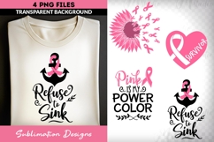 Breast Cancer Awareness Sublimation Bundle | Survivor Heart Product Image 2