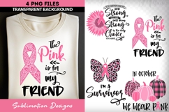 Breast Cancer Awareness Sublimation Bundle | Pink Pumpkins Product Image 3