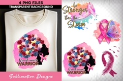 Breast Cancer Awareness Sublimation Bundle | Pink Ribbon PNG Product Image 2
