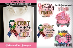 Cancer Awareness Sublimation Bundle | Fight in Every Color Product Image 1