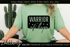 Breast Cancer Awareness SVG Pink Ribbon Warrior of Hope SVG Product Image 3