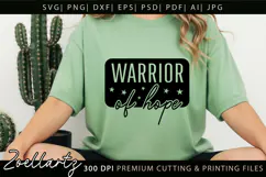 Breast Cancer Awareness SVG Pink Ribbon Warrior of Hope SVG Product Image 3