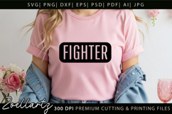 FIGHTER SVG Breast Cancer Awareness SVG Pink Ribbon HOPE SVG Product Image 2